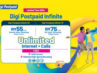 Postpaid Digi Unlimited RM55 / RM75